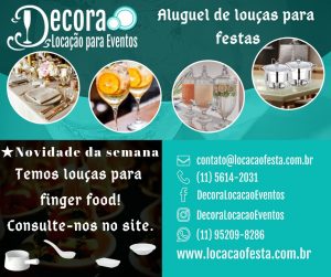 Aluguel de Louças para Festas